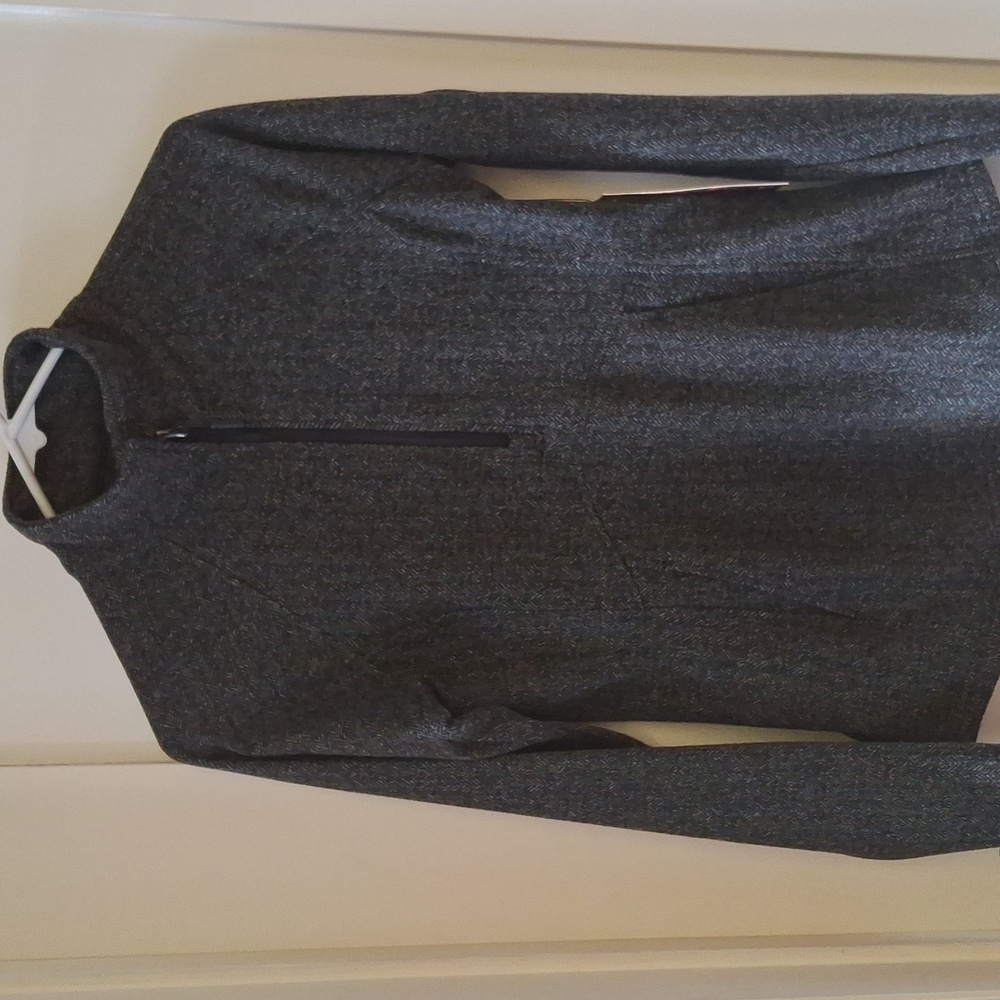 NWT Kyodan XS Active wear long sleeve shirt, fleece lined, textured grey
